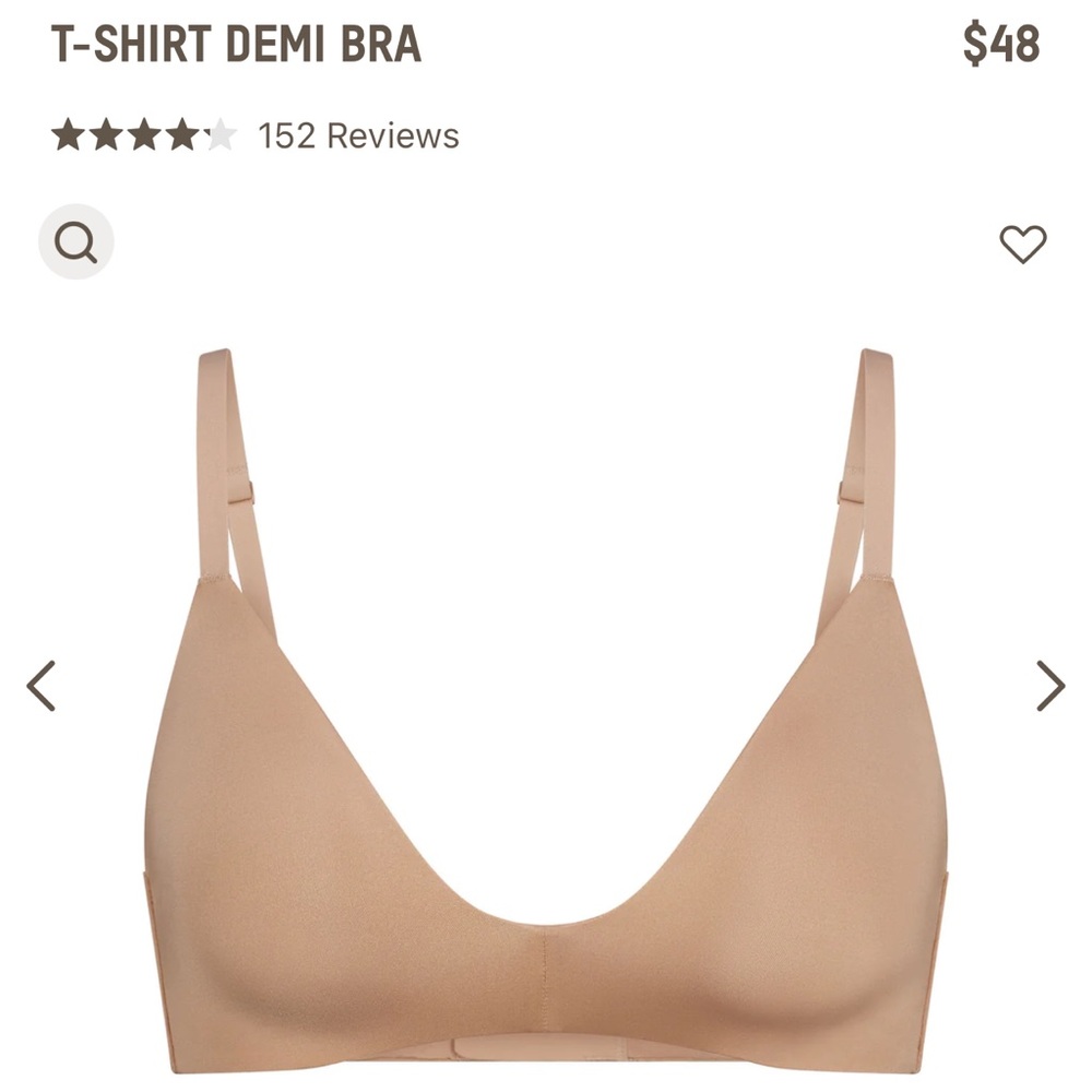 Skims Tshirt Demi Bra